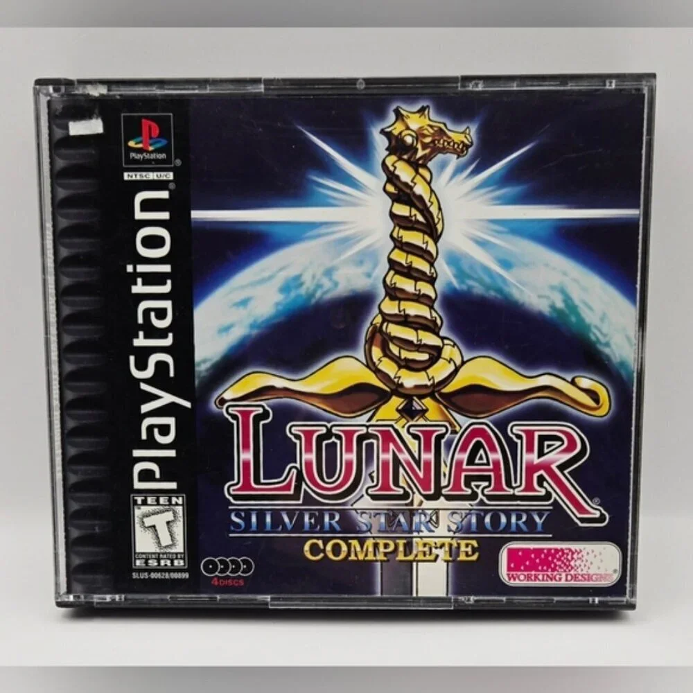 Lunar Silver Star Story Complete PS1 - 4 Discs + Book - Working Designs